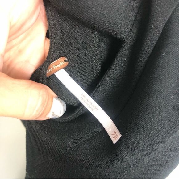 FREE PEOPLE | Cha Cha Black Fit & Flare Layla Skater Dress Women’s Size X-Small - Picture 10 of 14